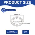 thumbnail image 2 of Uxcell Rondelles de Verrouillage Internes en Acier Inoxydable Kit d'Assortiment de Rondelles Dentelées pour Mécanique 150 5.3 mm, 2 of 7