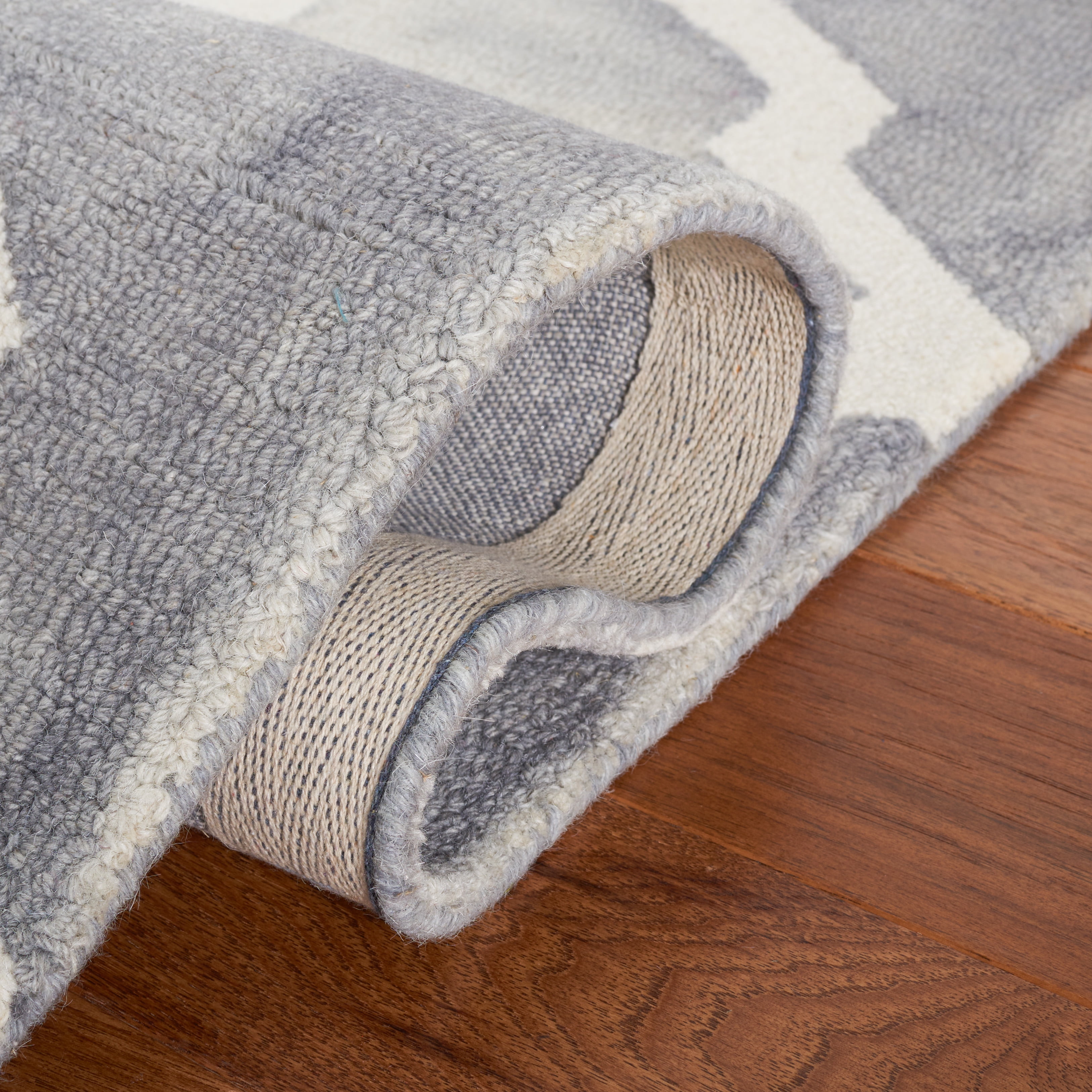 Safavieh Dip Dye Altan Distressed Wool Area Rug, Gray/Ivory, 10' x 14'
