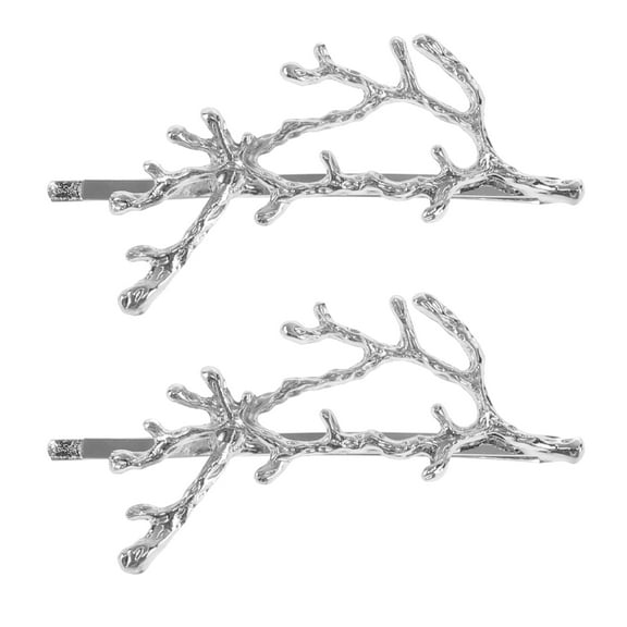 ELAYARD 2pcs Antler Branch Hair Pins Set, Elegant Hair Clips Barrettes for Women and Girls, Stylish Hair Accessories