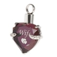 thumbnail image 4 of Collar de Ceniza Conmemorativa en Cristal Morado - Esposa, 4 of 8