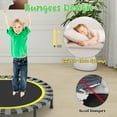 thumbnail image 4 of 60" Trampoline for Kids Age3-12 with Basketball Hoop, SHINPT Recreational Trampolines with Safety Enclosure Net, Mini Outdoor Trampoline with Swing, Easy Assembly, Outdoor, Indoor, 4 of 8
