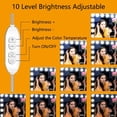 thumbnail image 2 of Luz de espejo Kit de luces LED Hollywood 10 bombillas Luces de maquillaje Guirnalda USB Tocador Lámpara cosmética con 10 pasos de brillo y 3 modos Espejo no incluido y adaptador, 2 of 5