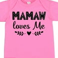 thumbnail image 4 of Inktastic Mamaw Loves Me Grandchild Girls Baby Bodysuit, 4 of 5