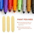 WSTEER 25pcs Paint Pen Nibs Paint Marker Replacement Nibs Marker Pen