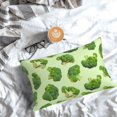 thumbnail image 5 of Pofeuu Broccoli 3 Print Polyester Microfiber Plush Pillowcases, Super Soft and Cozy Pillow Case Covers with Envelop Closure（Pillow core not included）-14"x20", 5 of 6