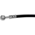 thumbnail image 3 of KarParts360 For Honda Accord 1990-1997 Brake Hose | Stamped Steel Bracket | 26.88 inches Axis 1 Length With Bracket | Black | Flexible Hose Type | Treated Steel End 1 Fitting Material | 01464-SV4-000, 3 of 6