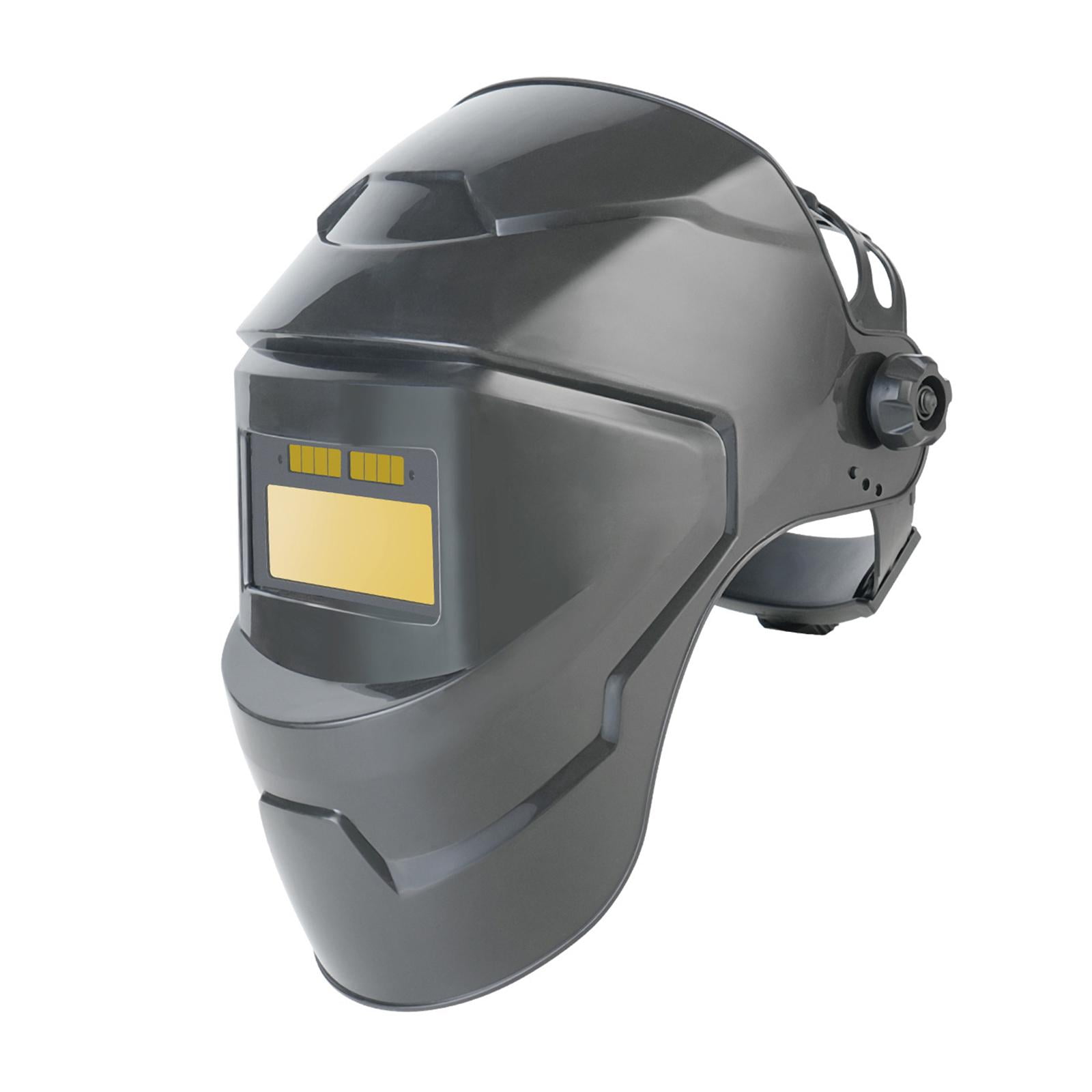 funtasica Auto Darkening Welding Helmet Protector Equipment Breathable Protection Supplies Adjustable Convenient Professional Cover Gold