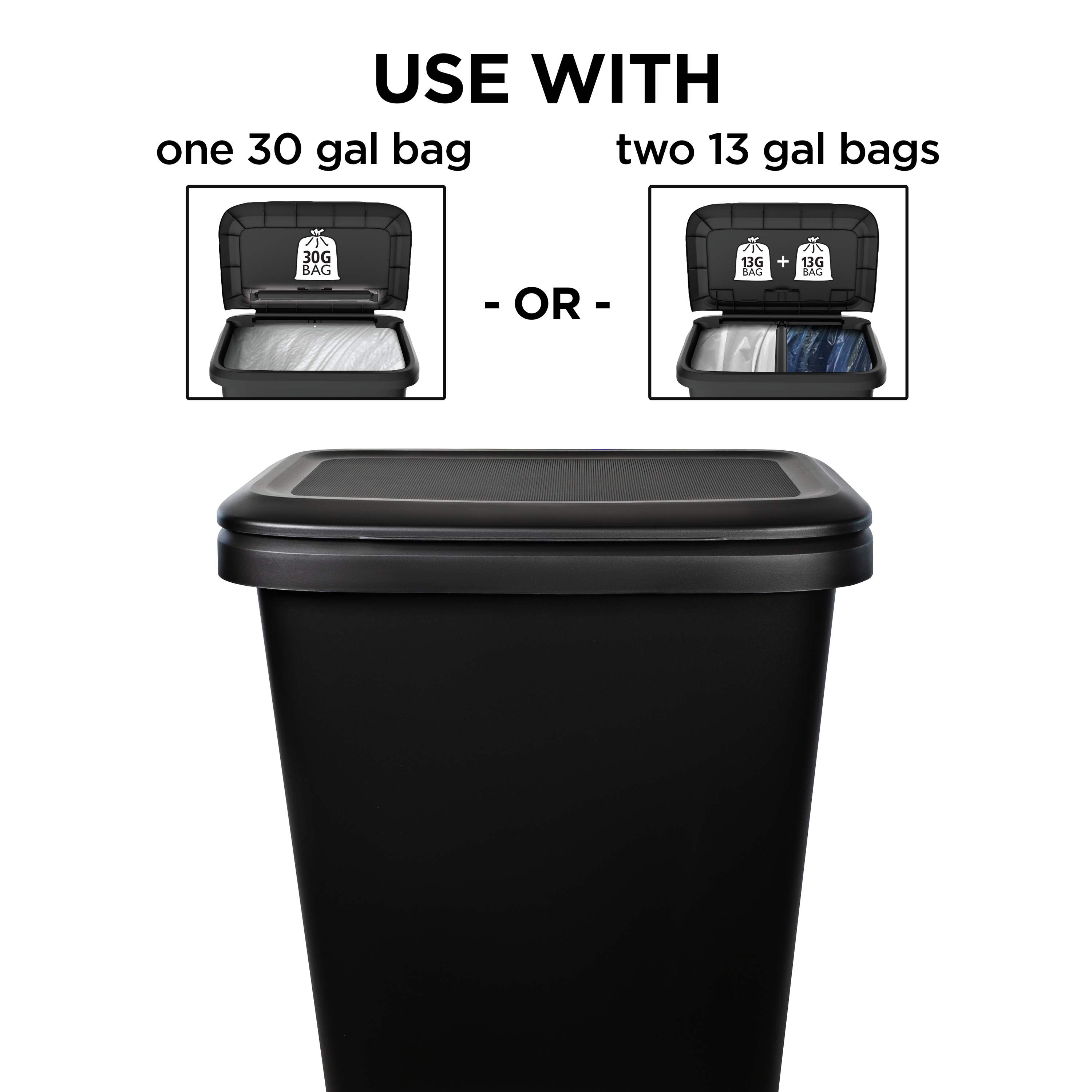 Modest 30 gallon garbage can walmart Hefty Dual Function Black Kitchen Garbage Can 20 4 Gal Walmart Com Modest 30 gallon garbage can walmart Hefty Dual Function Black Kitchen Garbage Can 20 4 Gal Walmart Com