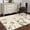 Yellow, variant on Area Rug for Living Room, White Floral Non-Slip Indoor Large Carpet for Bedroom/Dining Room, Spring Country Vintage Flower Leaf Plant Washable Low-Profile Rectangle Floor Mat Runner Rugs - 2.7 x 5 Ft