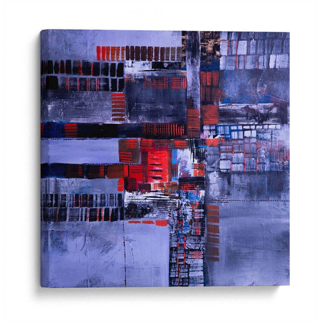 Cuadro decorativo - Terrenal, David Ríos 80x80 Canvas Lab Abstracto,