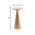 thumbnail image 7 of Modern White Marble Top Accent Table with Brushed Nickel Pedestal Base – Contemporary Round Side Table for Living Room, Bedroom, or Entryway, 7 of 7