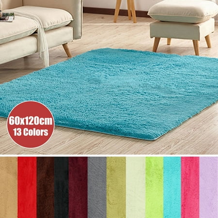 23x47'' 13 colors Modern Soft Fluffy Floor Rug Anti-skid Shag Shaggy Area Rug Home Bedroom Dining Room Warm Carpet Child Play Mat Yoga