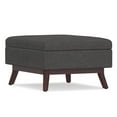 thumbnail image 6 of Owen 34 inch Wide Mid-Century Modern Coffee Table Storage Ottoman in Slate Grey Linen Look Fabric, 6 of 9