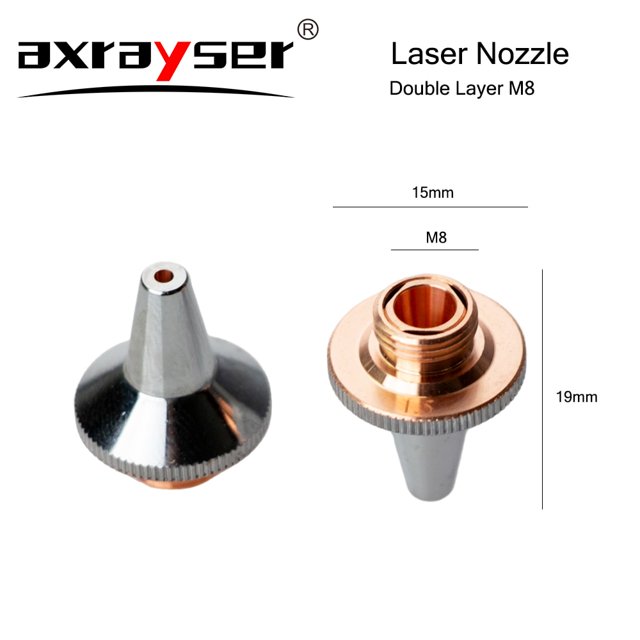 Todo tipo de boquillas láser, máquina cortadora de fibra doble/simple Dia.28/D32mm para cabezal láser Raytools Precitec WSX HSG Bodor HANS