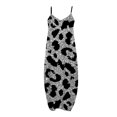 thumbnail image 4 of Vestido largo de playa ajustado con estampado Floral a rayas sin mangas con cuello en V y cintura media a la moda para mujer Pompotops  ghjkhdj8341, 4 of 5