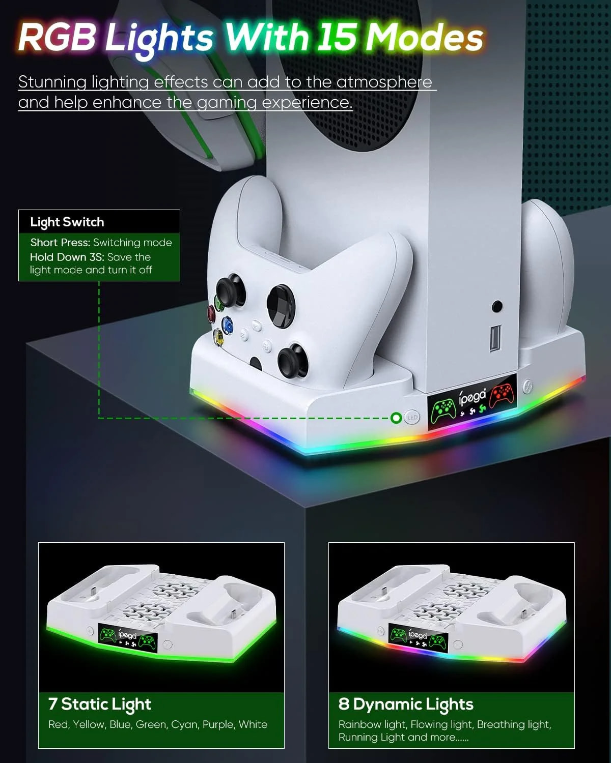 Prociv Xbox Series S RGB Cooling & Charging Station photo 2