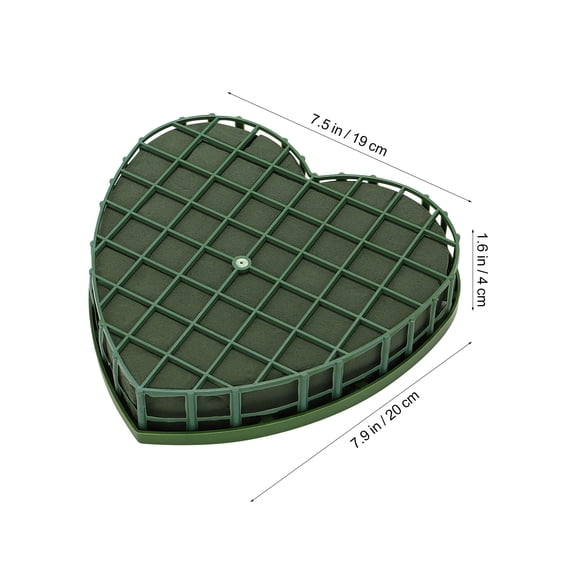Amosfun -Shaped Floral Foam with Cups for Wedding Car Decoration, Flower Holder, 1 Piece