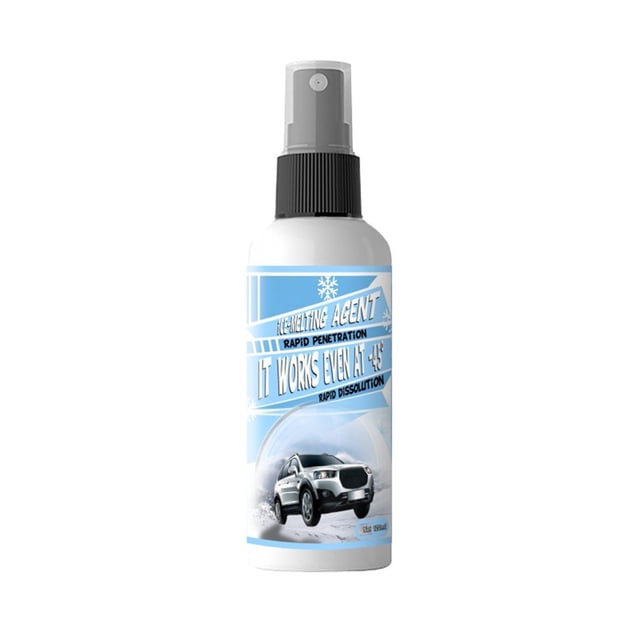 Ohufall 120ml Car Windshield Deicer Spray Home Use Ice Melting Agent For Winter
