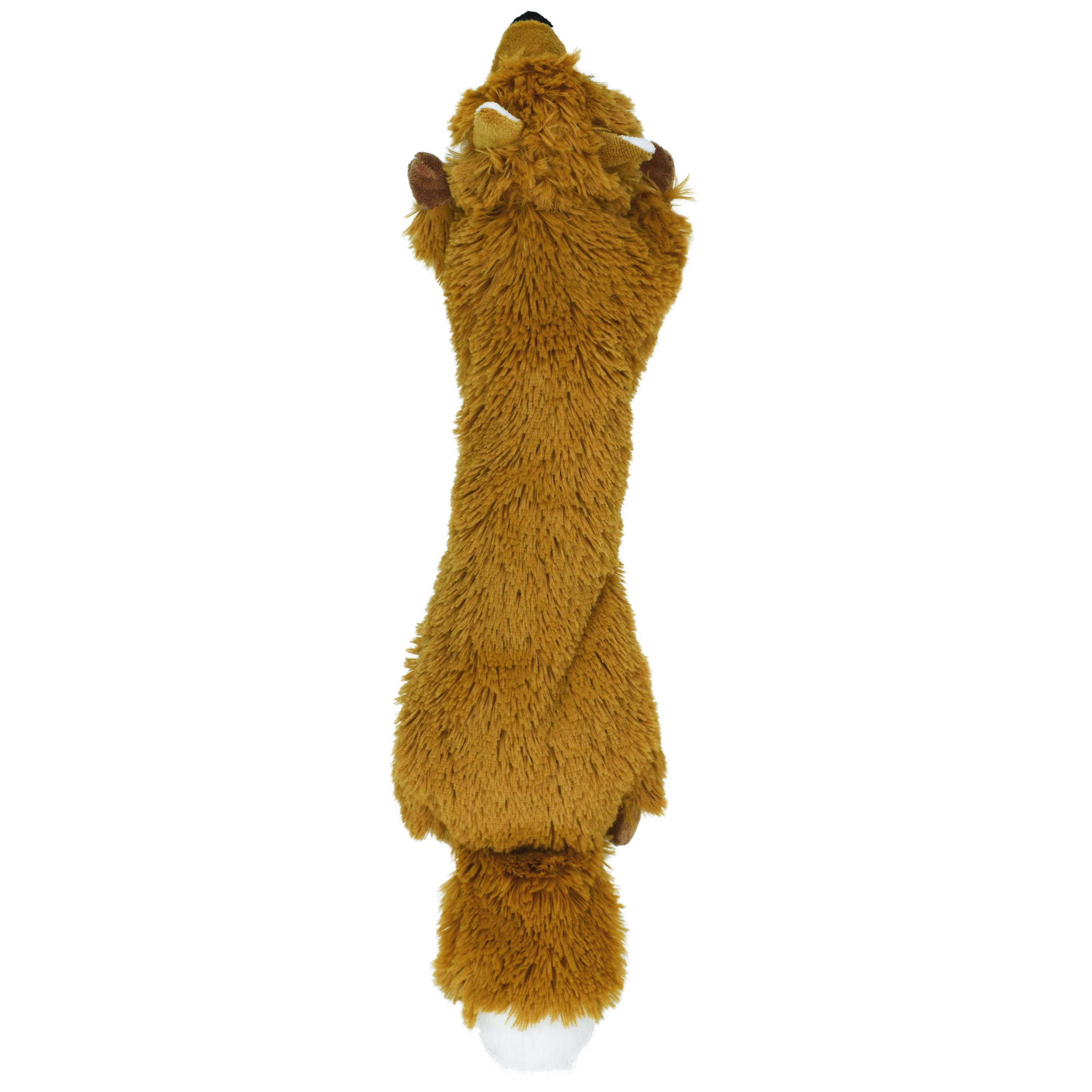 Vibrant Life Cozy Buddy Long Fox Plush Dog Toy, Character May Vary, Chew Level 1