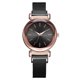 thumbnail image 1 of Reloj de cuarzo informal para mujer con esfera redonda y correa de aleación de moda (negro), 1 of 3