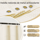 thumbnail image 5 of ZYNERY Cortina de baño tejida waffle , con 12 ganchos de acero inoxidable, cortina de baño de tela pesada, impermeable, duradera, lavable a máquina, adecuada para la mayoría de baños estándar (beige), 5 of 7