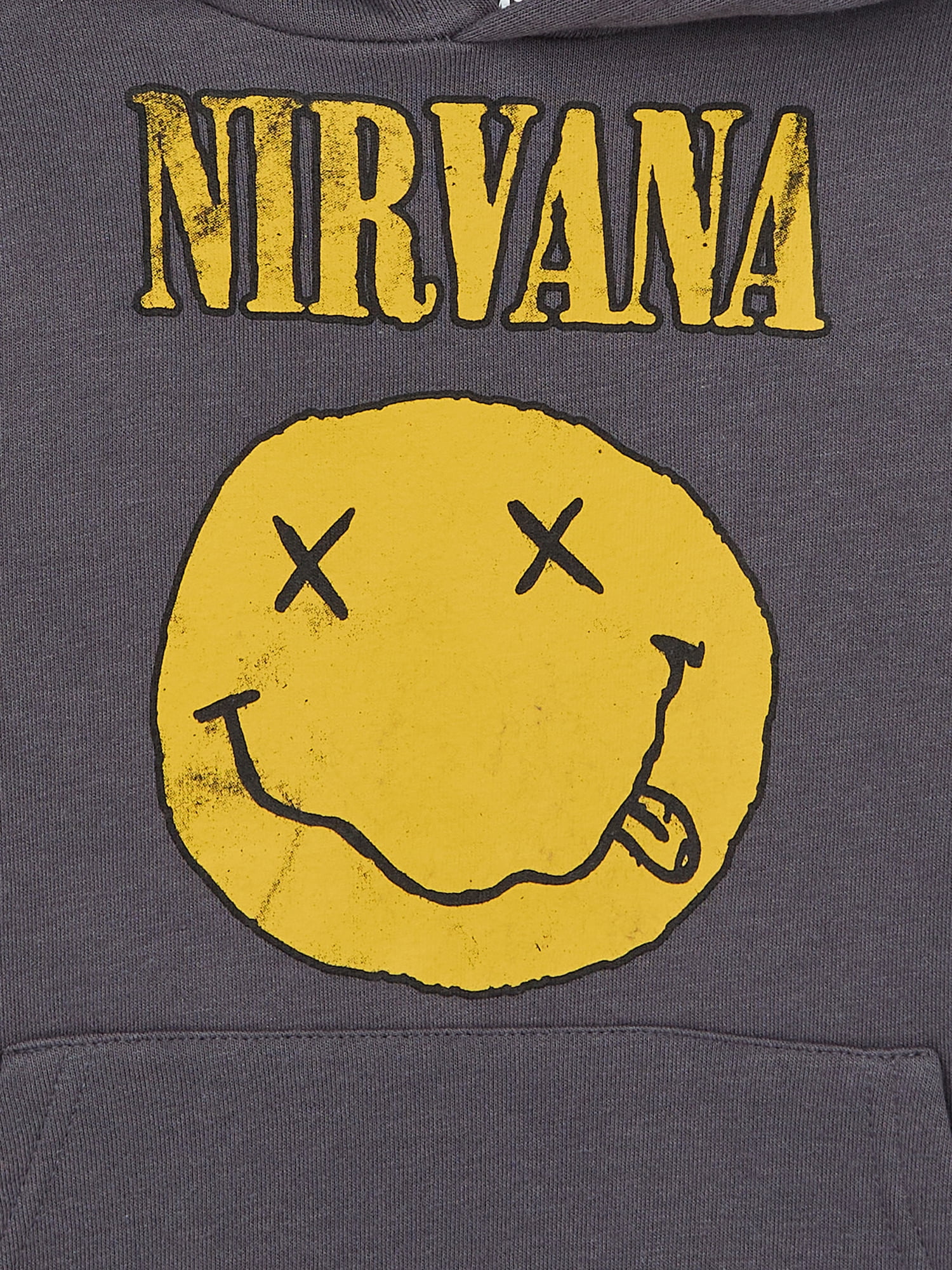 Nirvana Smiley Boys Hoodie, Sizes 4-18