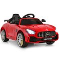 thumbnail image 2 of Patiojoy 12V Kids Ride On Car Licensed Mercedes-Benz GTR Battery Powered Electric Vehicle Kids Car with Remote Control Red, 2 of 8