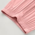 thumbnail image 5 of Agkizg Kids Girls Clothing Set Solid 2 Piece Outfit Short Sleeve Crewneck Top Pants Set, 5 of 6