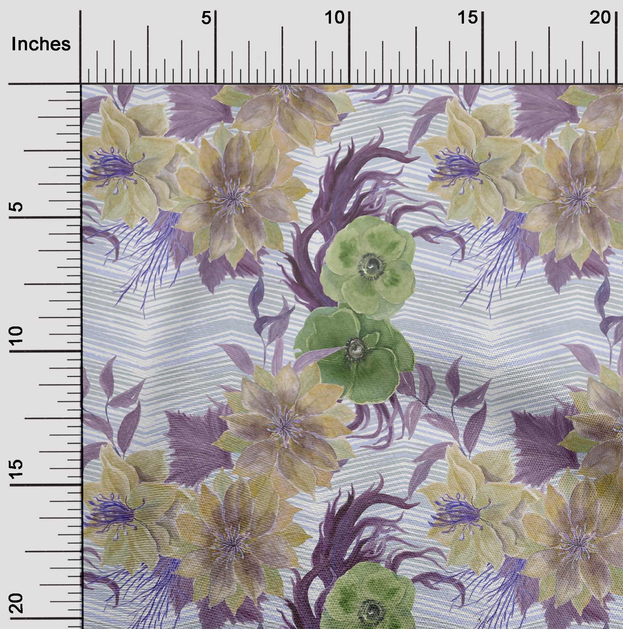 Soimoi Dog Print Georgette Fabric - 52" Wide Lightweight Polyester - Perfect For Summer Dresses, Dupattas & DIY Fashion