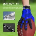 thumbnail image 5 of Football Receiver Gloves Youth Upgrade Durable Breathable Flexible Receiving Gloves Gift for Kids Boys Girls Size Fit Small Large Medium X-Large, 5 of 7