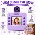 thumbnail image 5 of JoyStone Kids Instant Print Camera, Digital Camera for Kids with 180° Flip Lens, 2.4” Screen, 3 Paper Rolls, Birthday Gift for Kids, Purple, 5 of 12