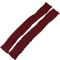 thumbnail image 1 of Guardurnaity 1 par de guantes de invierno para mujeres y niñas, mangas largas de medio punto para brazos, mangas de manoplas de invierno para guantes y mitones Vino rojo, 1 of 5