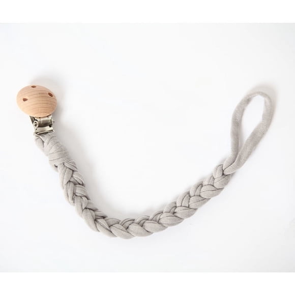 Cadena para chupete Cuerda para chupete Cadena anticaída Cadena para chupete de madera con forma de elefante de dibujos animados Cadena para chupete de bebé