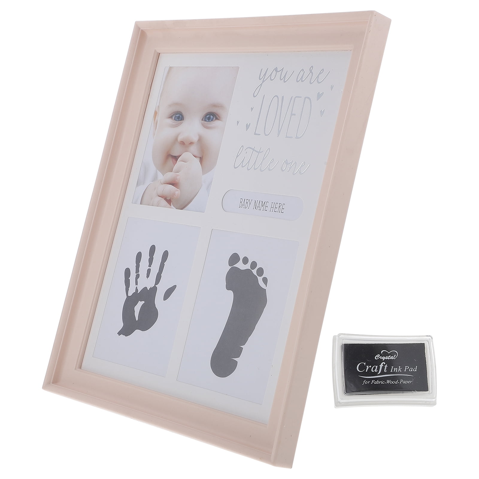 1pc White Baby Handprint And Footprint Kit With Frame, For Newborn And  Infant, Perfect Memory Keepsake For Baby Shower, Birthday, Christening Gift