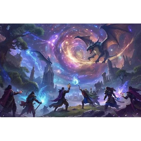 VEWFun Jigsaw Puzzle for Adults 500 Pieces Magic The Gathering Wooden Puzzles Best Brain Exercises Educational Gift Home Decor