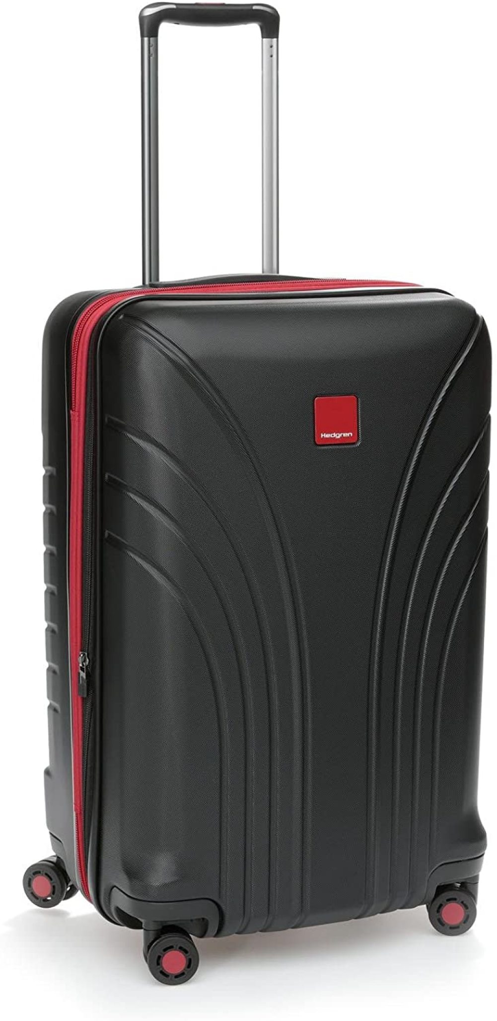 Compre Hedgren Take Off Flight 24 Maleta giratoria expandible de lados  duros, equipaje rodante con cerradura y bolsillos de malla con cremallera,  26.4 x 11 x 17 pulgadas, unisex, combo BlackRed online en Ecuador. 645205811