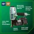 thumbnail image 5 of Metabo HPT Pneumatic Coil Siding Nailer, 15-Degree, NV65AH2, 5 of 13