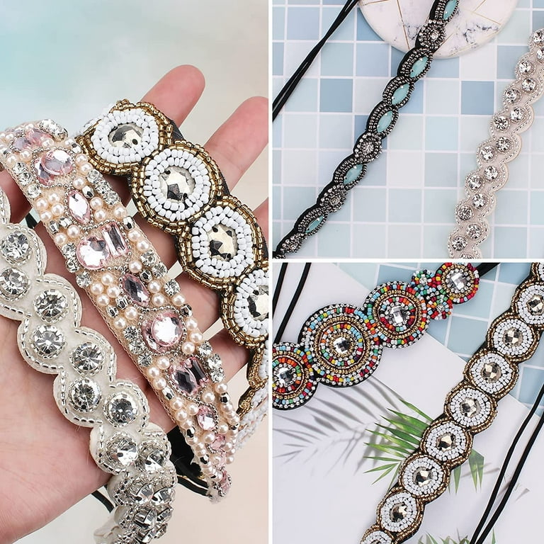 5pcs/lot Multi Color Elastic Crystal Bracelets for Girls