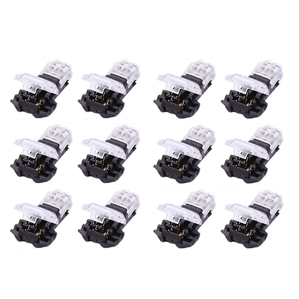 Pack of 12 Low Voltage T Tap Wire Connectors T Type 2 Pin Wire Connectors 