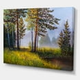 thumbnail image 3 of Designart ' Subtle Sunset Light Through The Trees III ' Lake House Canvas Wall Art Print, 3 of 4
