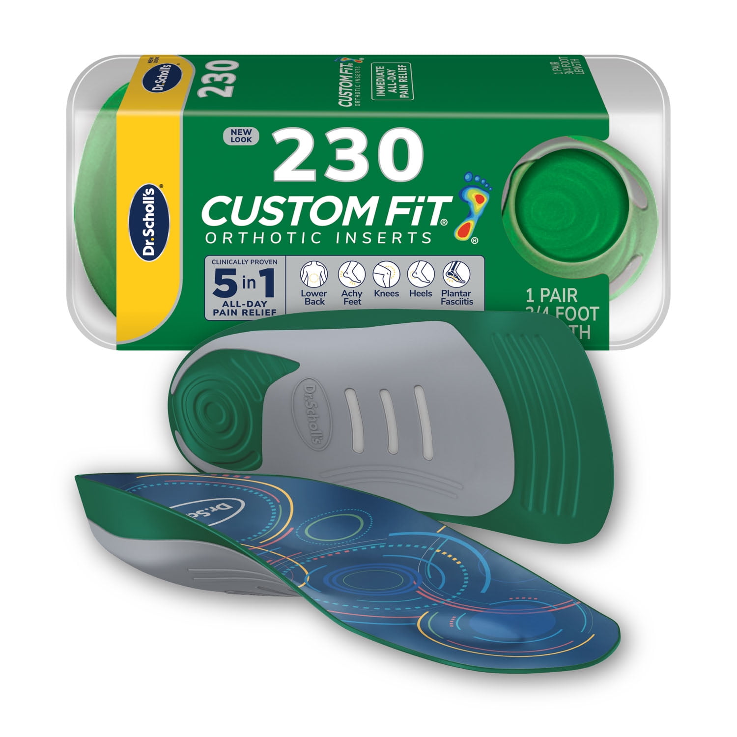 Scholl's Custom Fit Orthotic Inserts, CF 210
