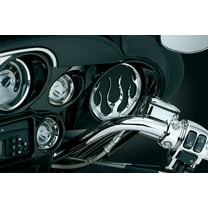 Kuryakyn Flame Speaker Grills, Chrome