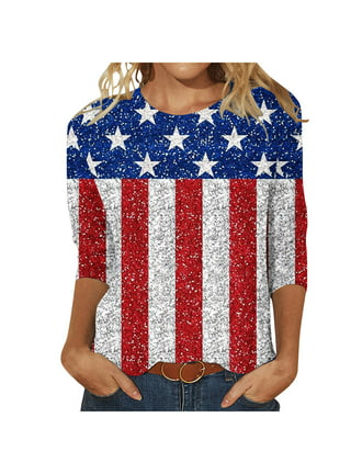 American Flag Denim Shirt
