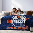 thumbnail image 2 of NHL Edmonton Oilers Game Day Blanket, 66" x 90", 2 of 4