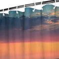 thumbnail image 2 of Surface de Plage Scène de Ciel Colorée (4) Rideaux de Douche Réutilisables, Doublure de Rideau en Polyester à Motif, Doublures de Rideau avec Crochets en Plastique 72x72 Pouces, 2 of 4