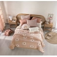 thumbnail image 2 of Vianney Florencia Queen Size Reversible Duvet Blanket Set – Tan and Peach with Charming Daisy Design, 2 of 4