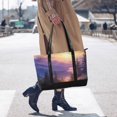 thumbnail image 4 of FORMRS Canvas Laptop Tote Bag for Women with 15.6" Computer Compartments Shoulder Handbag, Beautiful Mountain, 4 of 7