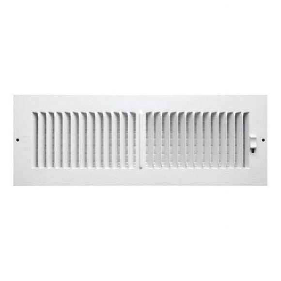 Greystone C102M14X04 2 Way Sidewall Ceiling Register 14 x 4 in.
