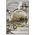 thumbnail image 2 of Vintage Apple Collection 11x14 Gold Ornate Wood Framed with Double Matting Museum Art Print Titled - blonay_chamby, 2 of 4