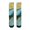 Green and Gold Marble Pattern-2, variant on Green and Gold Marble Pattern Women's Crew Socks, Mid-calf Polyester Running Athletic Socks with Reinforced Heel & Toe, Soft Stretchy Gifts Ideas for Women Ladies
